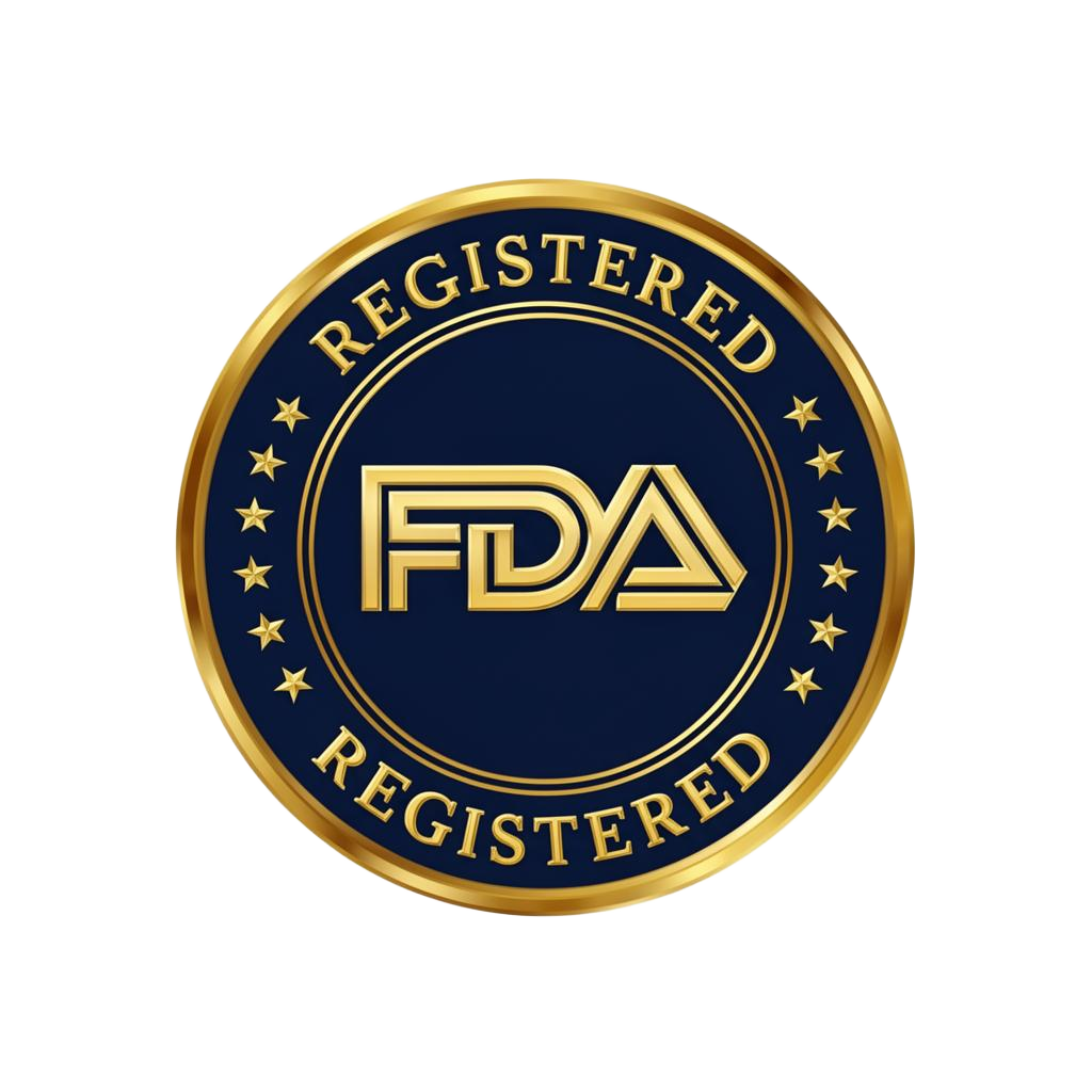 Made in an FDA-registered facility